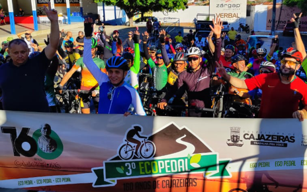Evento do Ecopedal de Cajazeiras reúne ciclistas da região e movimenta a cidade
