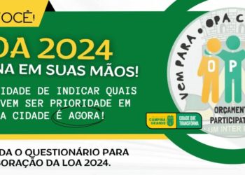 Prefeitura de Campina Grande disponibiliza questionário para que população opine sobre prioridades da LOA 2024