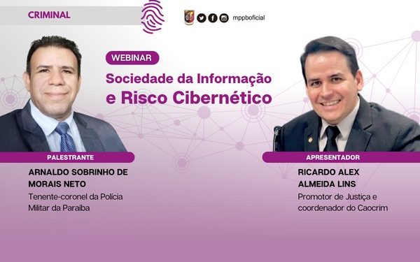 Ministério Público da Paraíba realiza webinar sobre segurança na internet, nesta quinta-feira