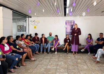 Prontovida realiza ação sobre mês de conscientização ao enfrentamento da violência contra a mulher