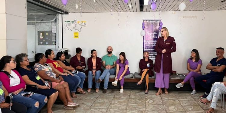 Prontovida realiza ação sobre mês de conscientização ao enfrentamento da violência contra a mulher