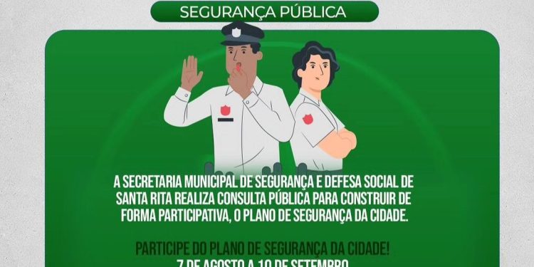 Em Santa Rita: Secretaria Municipal de Segurança e Defesa Social continua realizando consulta pública