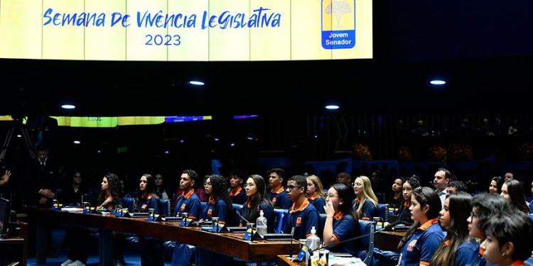 Sessão plenária encerra Jovem Senador 2023 nesta sexta