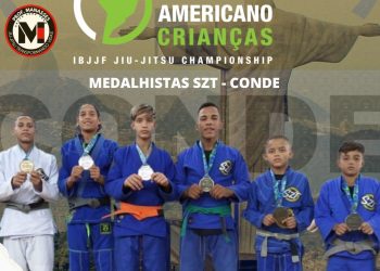 Atletas do jiu-jítsu de Conde conquistam medalhas em Campeonato Sul Americano de Crianças no Rio de Janeiro