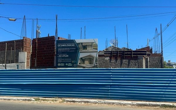 Construção do Centro Oftalmológico Municipal de Sousa está em ritmo acelerado