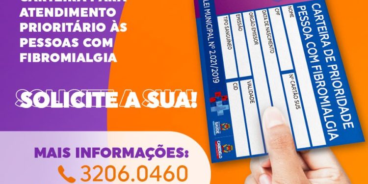 Cabedelo passa a emitir carteira de identificação para atendimento prioritário às pessoas com fibromialgia