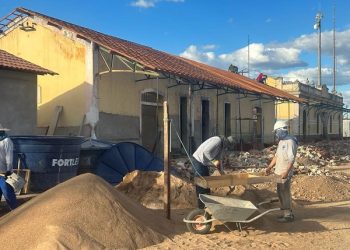 Em Sousa – Obra do Largo da Estação está em ritmo acelerado