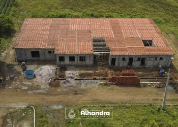 Obras da nova creche em Alhandra seguem aceleradas e receberá a laje nos próximos dias