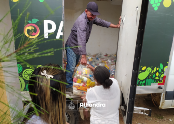 Prefeitura de Alhandra distribui, em Mata Redonda, mais de 50 cestas básicas às famílias em estado de vulnerabilidade social