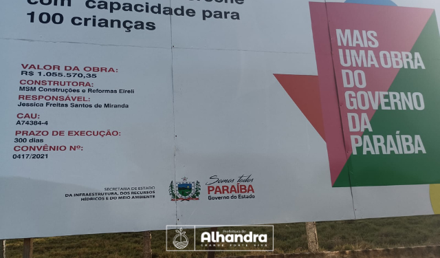 Obras da nova creche em Alhandra seguem aceleradas e receberá a laje nos próximos dias