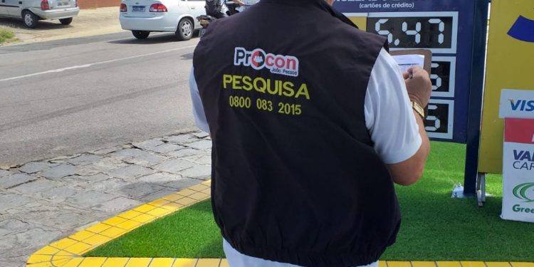 Pesquisa do Procon-JP registra média no preço da gasolina em R$ 5,374 na Capital