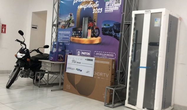 Prefeitura de Patos realiza segundo sorteio da campanha IPTU Premiado 2023