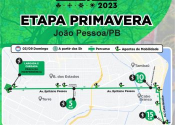 SEMOB-JP dará apoio na Corrida Circuito das Estações neste domingo
