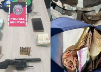 Polícia Militar frustra assalto contra fábrica e apreende arma de fogo de criminosos no Sertão