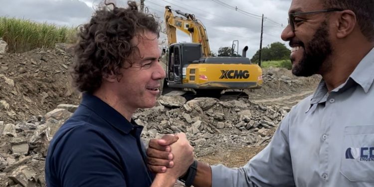 Veneziano confirma avanço nas obras da duplicação da BR-230 no trecho que compreende a Alça Sudoeste