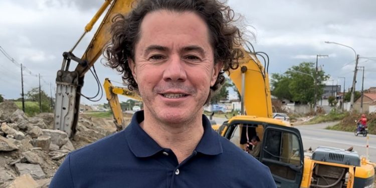 Veneziano confirma avanço nas obras da duplicação da BR-230 no trecho que compreende a Alça Sudoeste