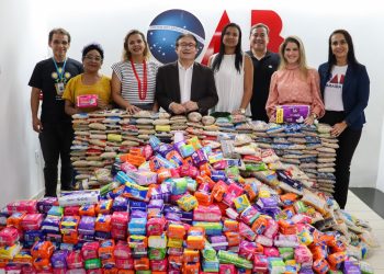 OAB-PB doa mais de uma tonelada de alimentos e absorventes para entidades sociais