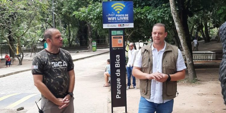 Parque da Bica disponibiliza acesso gratuito à internet com wifi livre para os visitantes
