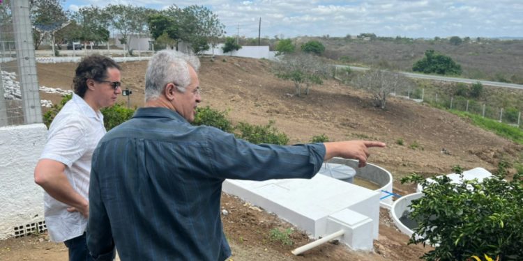 Veneziano acompanha implantação de sistema de reuso de água na Fazenda do Sol e Lar da Sagrada Face, com recursos de emendas do seu mandato