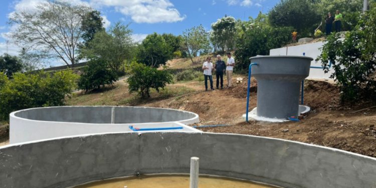 Veneziano acompanha implantação de sistema de reuso de água na Fazenda do Sol e Lar da Sagrada Face, com recursos de emendas do seu mandato