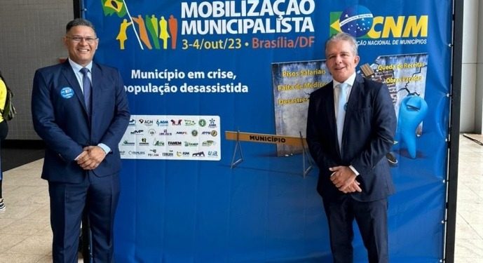 Prefeito de Patos participa de mobilização, em Brasília, contra a redução do FPM