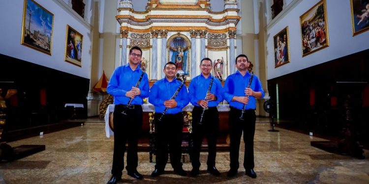 Música na Catedral apresenta Quarteto de Clarinetes da Banda 5 de Agosto
