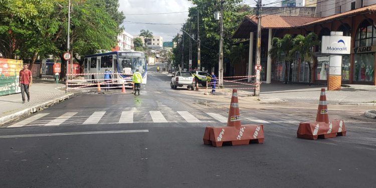 STTP interdita trecho da Rua Sebastião Donato no Centro