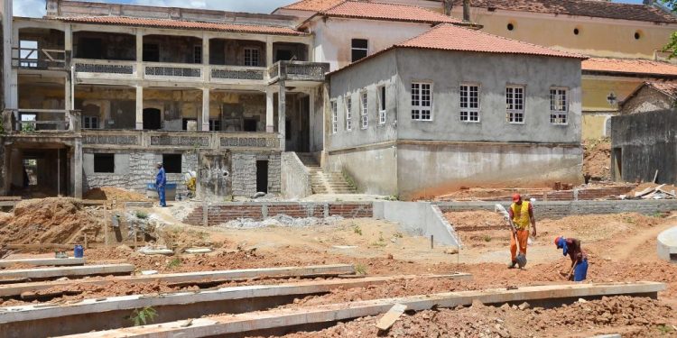 Obra de revitalização do Conventinho segue em ritmo acelerado