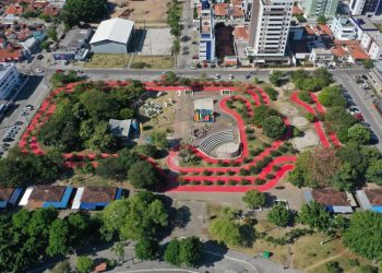 Semob-JP conclui revitalização da pista de cooper compartilhada da Praça da Paz dos Bancários