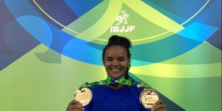 Atleta condense Iara Haycca se consagra como campeã sul-americana de Jiu-jitsu Nogi 2023