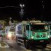 Caminhões de coleta domiciliar da Emlur ganham luzes e cores e desfilam pelas ruas da Capital
