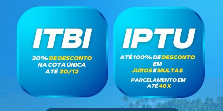 Concilia Conde: Refis 2023.2 da Prefeitura de Conde concede descontos de até 100% em juros e multas do IPTU e 30% de desconto no ITBI