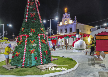 Em Alhandra: Ornamentação e iluminação de Natal será ligada nesta sexta-feira