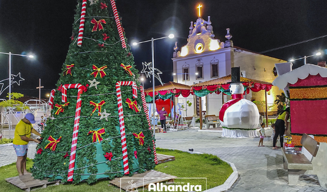 Em Alhandra: Ornamentação e iluminação de Natal será ligada nesta sexta-feira