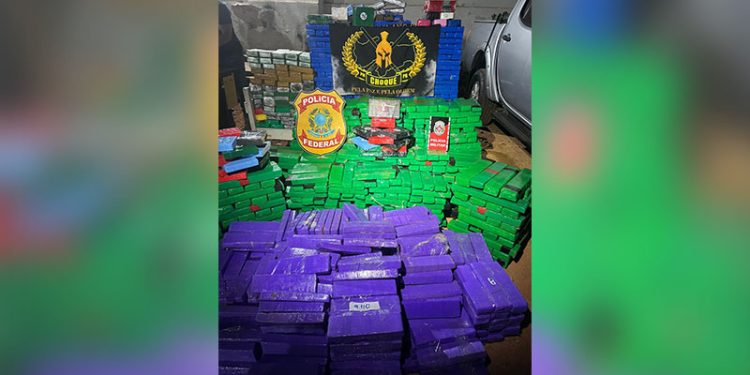 Polícias Militar e Federal apreendem mais de 1 tonelada de drogas no Sertão da Paraíba