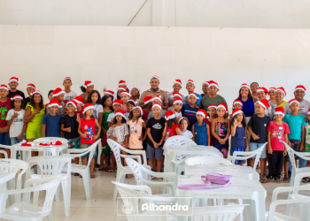 SCFV, em Alhandra, realiza almoço Natalino com crianças e adolescentes usuários que são assistidos pelo serviço