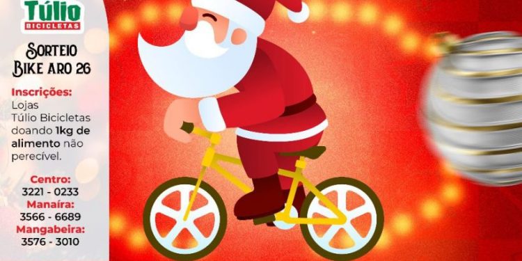 Bicicletada do Natal acontece nesta quinta-feira, no Busto de Tamandaré