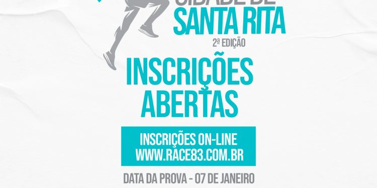 Abertas as inscrições para a 2° edição da Corrida Cidade de Santa Rita