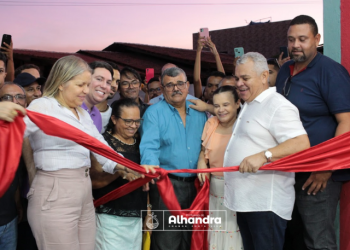 População de Alhandra acompanha as inaugurações da pavimentação das 16 ruas e a entrega do Ginásio em Mata Redonda