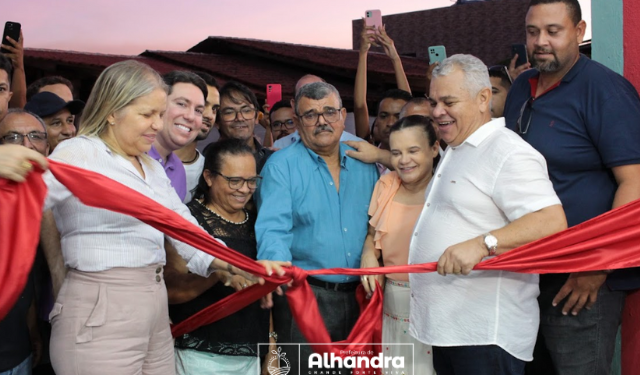 População de Alhandra acompanha as inaugurações da pavimentação das 16 ruas e a entrega do Ginásio em Mata Redonda