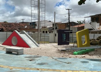 Praça Risonete Freitas, no Cristo, segue com obra acelerada e previsão de entrega para dezembro