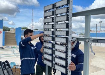 Estádio José Cavalcante ganha nova iluminação de LED e outras melhorias estruturais no aniversário de 60 anos