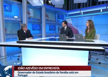 Em Lisboa, João Azevêdo destaca potencialidades da Paraíba em entrevista à Record Internacional