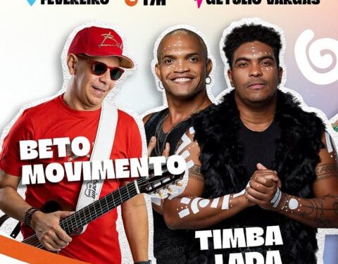 Abertura do carnaval de Cabedelo será neste domingo com shows de Timbalada e Beto Movimento na Praça Getúlio Vargas