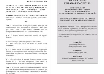Sancionada a lei que garante o reajuste dos professores municipais de Campina Grande