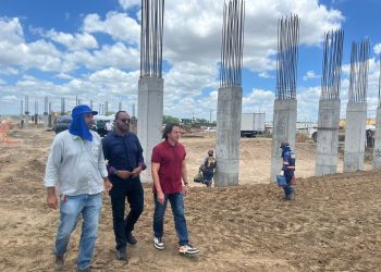 Veneziano constata evolução da duplicação da BR 230 em Campina Grande, com execução do 2º viaduto no encontro da JK
