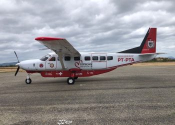 Grupo de Resgate Aeromédico transfere paciente que sofreu infarto no Piauí para realizar cateterismo em Patos