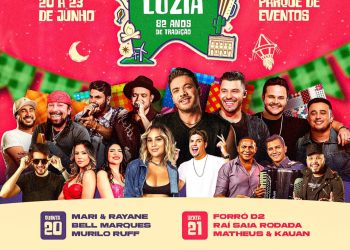 Programação do São João de Santa Luzia terá Wesley Safadão, Raí Saia Rodada, Bell Marques e muito mais