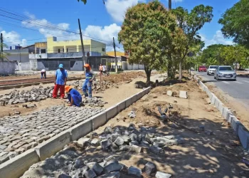 Prefeitura implanta binários nos Bancários para melhorar fluidez e segurança do tráfego de veículos