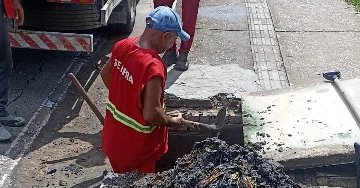 Seinfra recolhe quase 40 toneladas de lixo nas galerias pluviais e orienta população sobre descarte correto